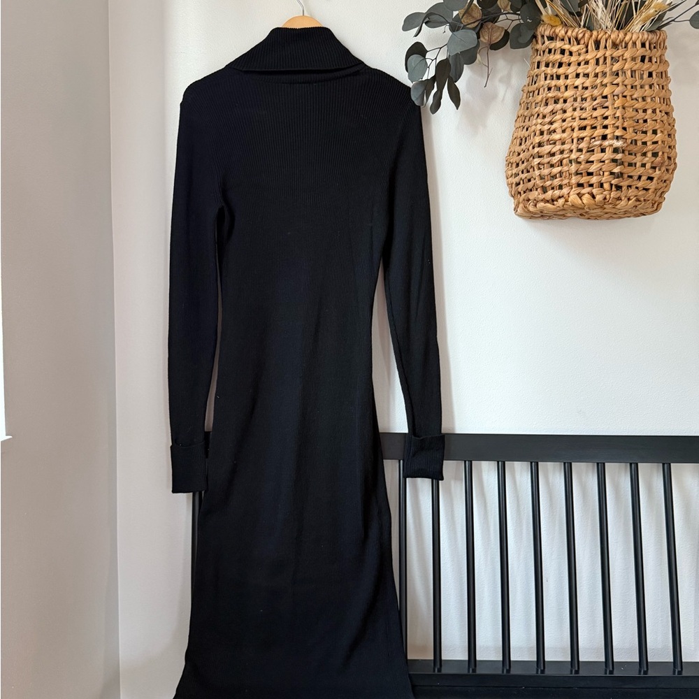GAP Black Long Sleeve Turtleneck Dress XLTall. - Picture 2 of 3